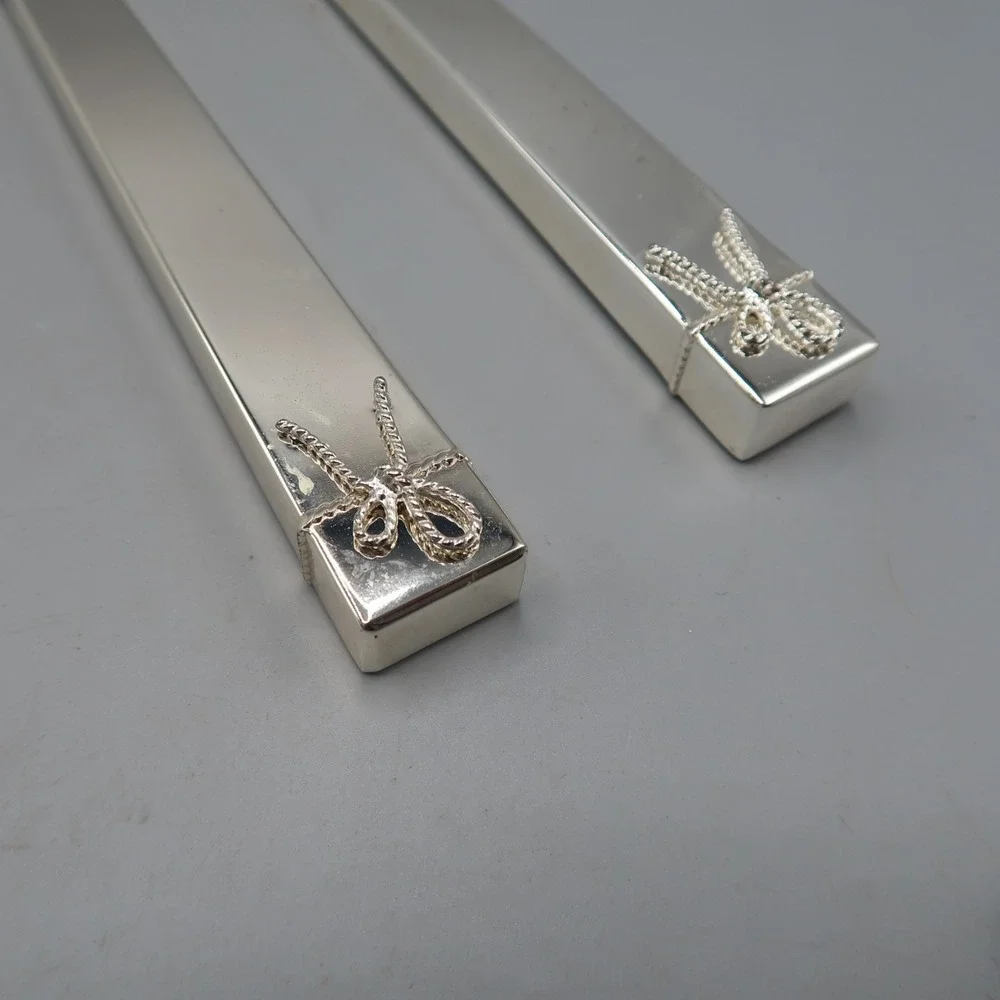 Wedgewood Vera Wang Love Knots Flute Champagne & Cake Knife Server Wedding Set